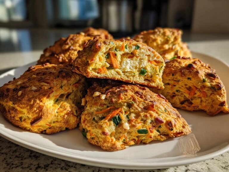 Grove scones med grønnsaker