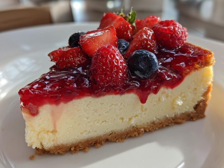 Ostekake med gelélokk