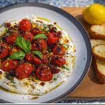 Pisket feta med ovnsbakte tomater