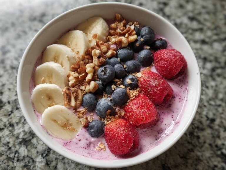 Smoothie bowl med bær