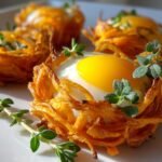 Søtpotetreder med egg