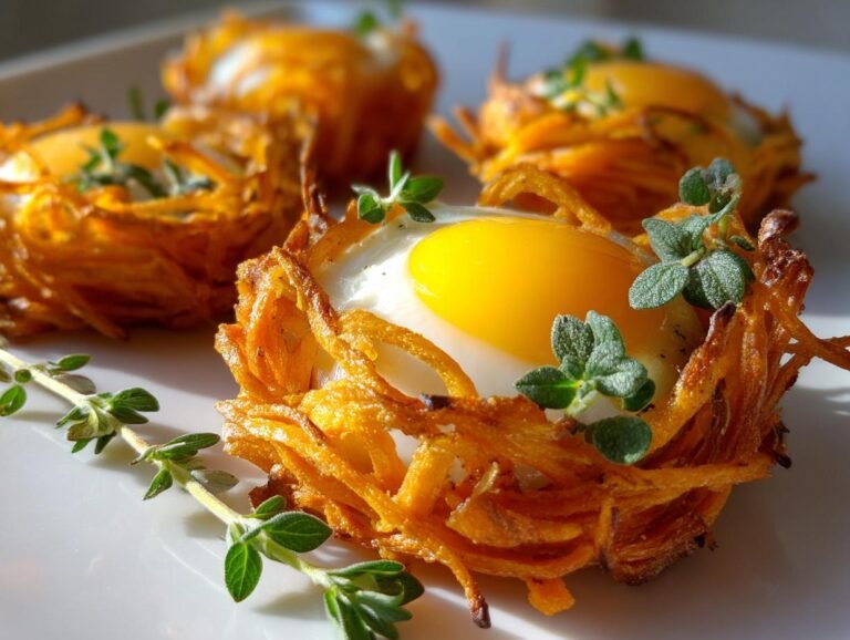 Søtpotetreder med egg