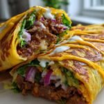 cheesy wraps med biff