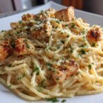 kremet parmesanpasta med kylling
