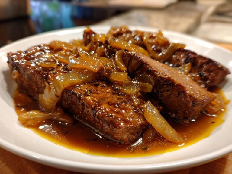 langtidskokt høyrygg i saus