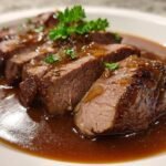 langtidsstekt høyrygg i saus