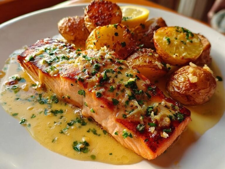 kremet laks med parmesan